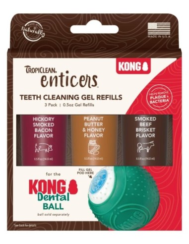 KONG lot de 3 gel pour dental ball