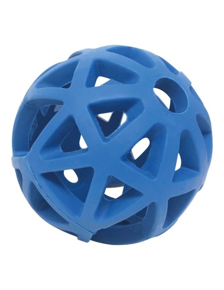 Jouet chien caoutchouc balle creuse 7cm