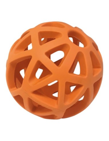 Jouet chien caoutchouc balle creuse 7cm