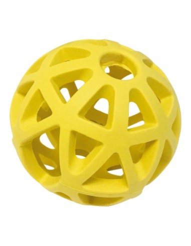 Jouet chien caoutchouc balle creuse 9cm
