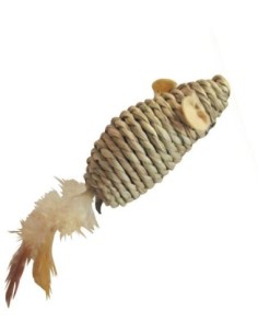 Jouet souris plume pour chat