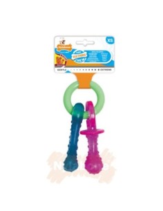 Teething Pacifier goût Bacon Nylabone XS - jouet à mâcher pour chiot