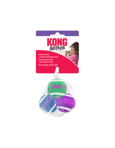 Balle pour chats CAT ACTIVE TENNIS BALLS W/BELLS