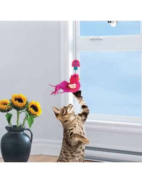 KONG CONNECTS WINDOW TEASER - jouet chat sur ventouse