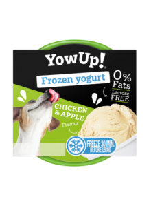 Yaourt glacé tartare de poulet et pomme pour chien et chat - Yowup