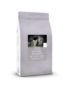 Croquettes sans céréales à la dinde et au poulet pour chaton - Instinctiv crOc