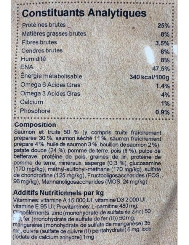 Croquette sans céréales allégée à la truite pour chien adulte / sénior - INSTINCTIV CROC