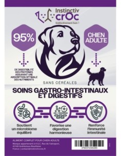 Croquettes vétérinaires Peptide+ Soins Gastro-Intestinaux et Digestifs - INSTINCTIV CROC
