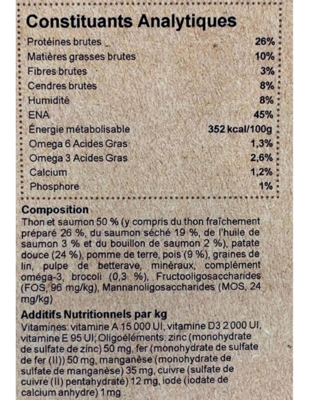 Croquettes sans céréales au thon pour chien - INSTINCTIV CROC