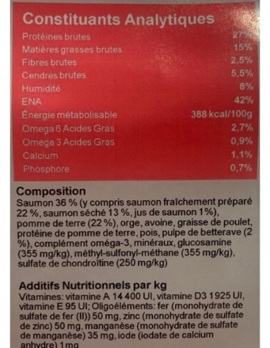 Croquette Super Premium Saumon chiot grande race  - INSTINCTIV CROC