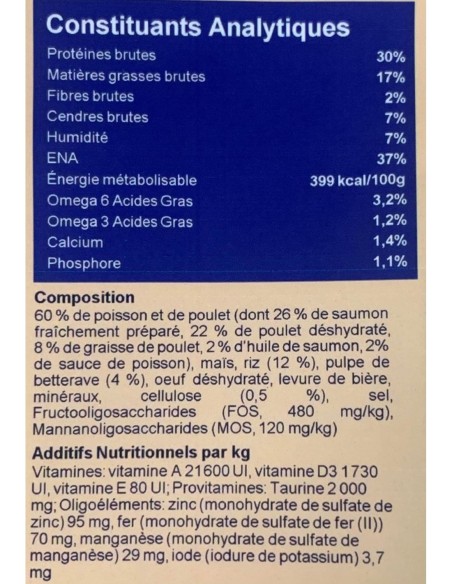 Croquettes Super Premium Saumon et Poulet chat - INSTINCTIV CROC