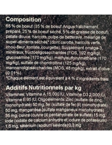 Croquettes Superfood pour chien de petite race - Boeuf Angus - Instinctiv crOc en sac de 2kg