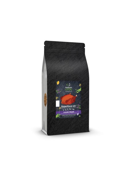 Croquettes superfood sans céréales au canard fermier pour chien - INSTINCTIV CROC