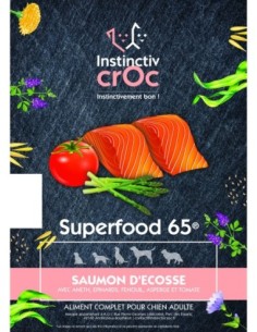 Croquettes superfood sans céréales au saumon d'écosse pour chien - INSTINCTIV CROC