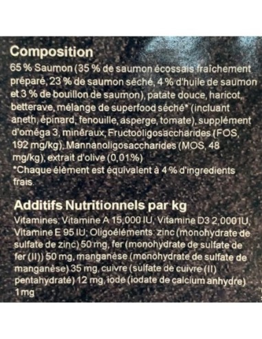 Croquettes superfood sans céréales au saumon d'écosse pour chien - INSTINCTIV CROC