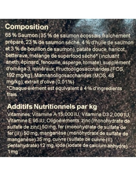 Croquettes superfood sans céréales au saumon d'écosse pour chien - INSTINCTIV CROC