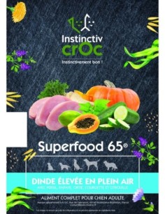 Croquette Dinde élevée en plein air Superfood - pauvre en glucide