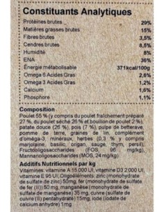 Croquettes sans céréales au poulet pour chien de petite race - INSTINCTIV CROC 2