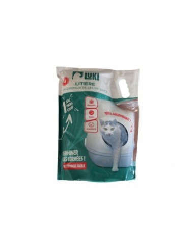 LITIERE SILICE 3,8L - Mon ami Luki