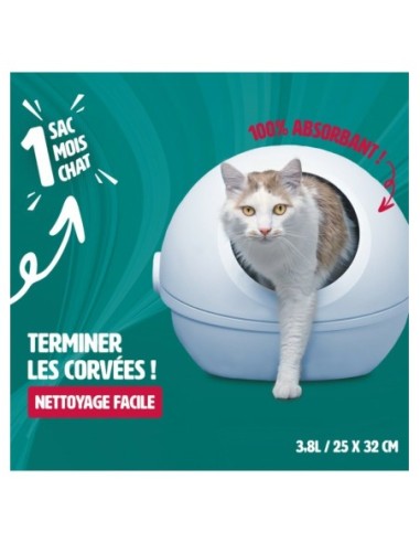 LITIERE SILICE 3,8L - Mon ami Luki