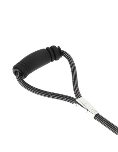 Laisse en nylon rond - poignée confort 120cm*13mm - pour chien