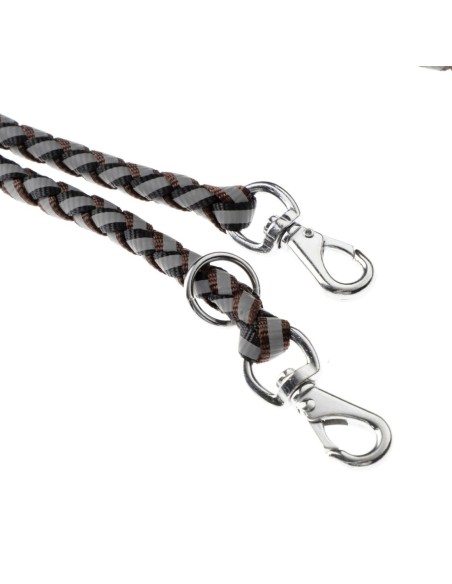 LAISSE DRESSAGE 2,5M NYLON REFLECTIF - pour chien