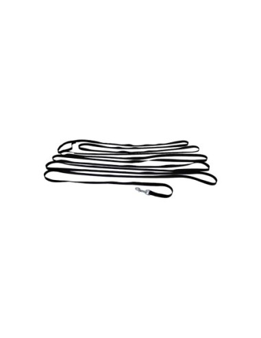 Longe nylon noire en sangle plate -  9m * 15mm