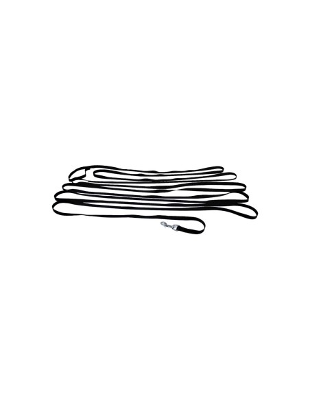 Longe nylon noire en sangle plate -  9m * 15mm