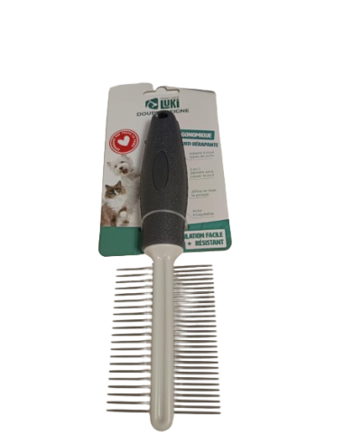 Double peigne démêlant avec poignet ergonomique - Mon Ami Luki