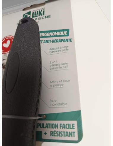 Double peigne démêlant avec poignet ergonomique - Mon Ami Luki