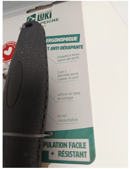 Double peigne démêlant avec poignet ergonomique - Mon Ami Luki