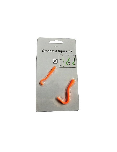 Tire-Tiques lot de deux crochets pour chien et chat