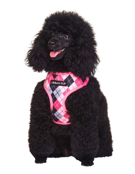 Harnais Urban Pup Pink Argyle