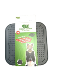 Tapis à lécher en silicone pour chien et chat - Mon Ami Luki