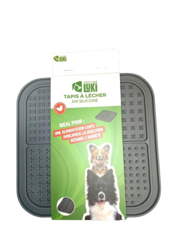 Tapis à lécher en silicone pour chien et chat - Mon Ami Luki