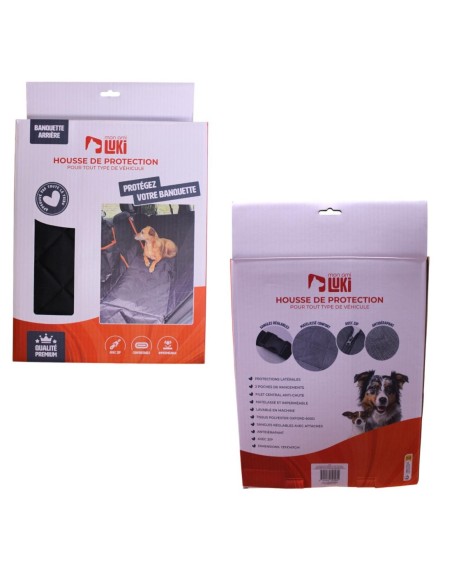 Protection premium pour animaux – banquette arrière intégrale et imperméable 137x147 – Mon ami Luki