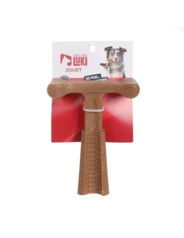 JOUET MARTEAU A MACHER MARQUE DENTS GM 15*11*3CM - POUR CHIEN