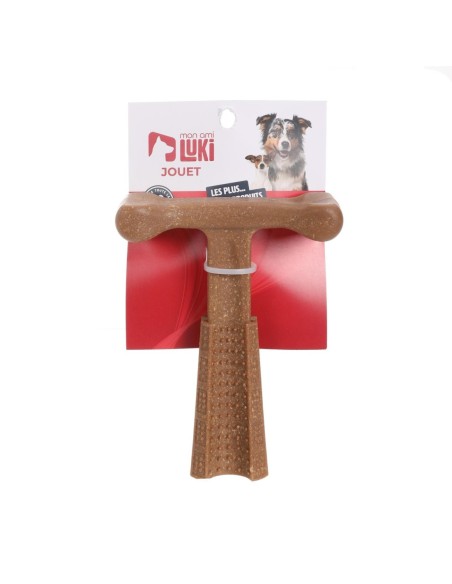 JOUET MARTEAU A MACHER MARQUE DENTS GM 15*11*3CM - POUR CHIEN
