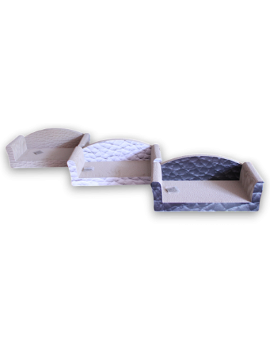 Griffoir forme canape avec assise 49x26x17cm noir ou taupe ou blanc - Mon Ami Luki