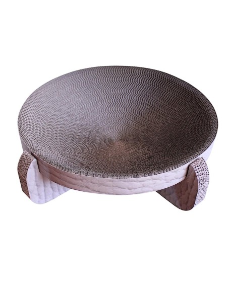 Griffoir incurvé 44x13x44cm imprime assorti noir ou taupe ou blanc - Mon Ami Luki