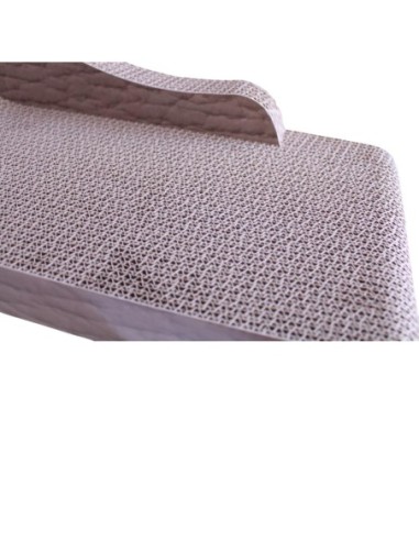 Griffoir forme canape allonge 60x25x22cm- imprime ass noir, taupe, blanc