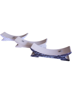 Griffoir type salon 68x22x17cm imprime assortis noir ou taupe ou blanc