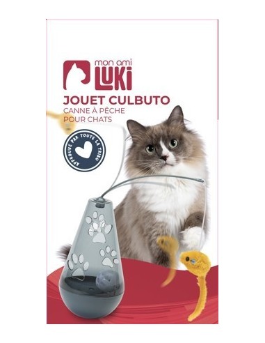 Jouet pour chat: Canne A Peche CULBUTO - 9X3CM