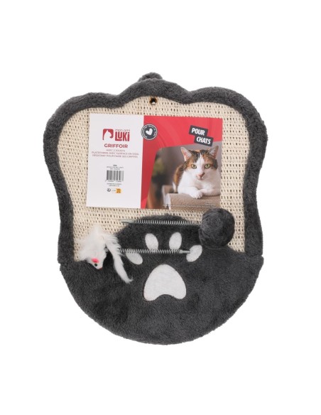 GRIFFOIR A CHAT AVEC 2 JOUETS ANTHRACITE