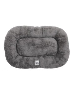 COUSSIN OVALE GRIS ANTIDERAPANT - couchage peluche