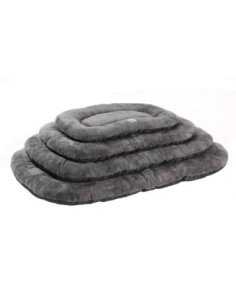 COUSSIN OVALE GRIS ANTIDERAPANT - couchage peluche 2