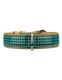 Collier cuir Artleather Coco's Choice Green/Beige