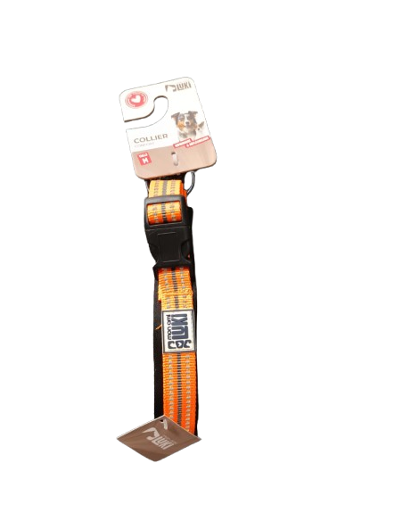 Collier réfléchissant Orange - Mon Ami Luki