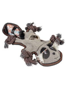 Canvas raton laveur gris - jouet pour chien