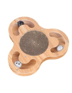 Griffoir Fidgistar brun avec jeux de balles